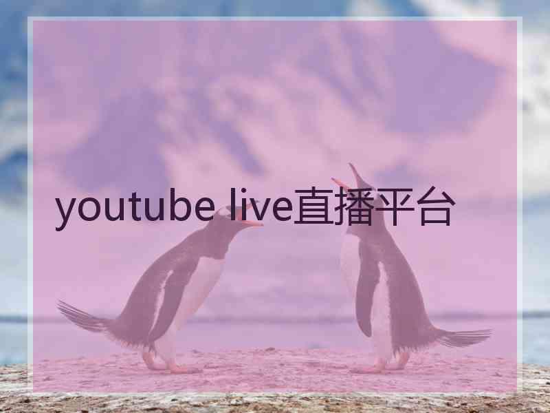 youtube live直播平台