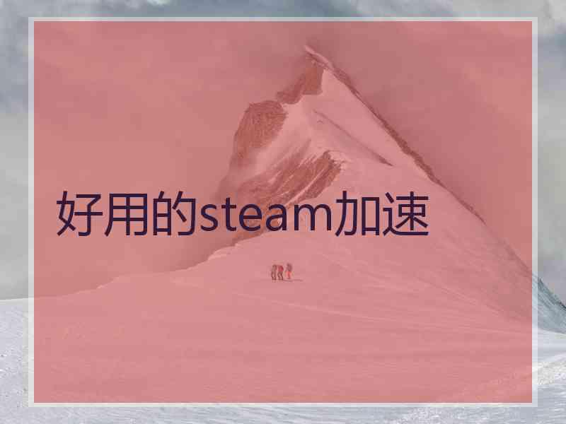 好用的steam加速