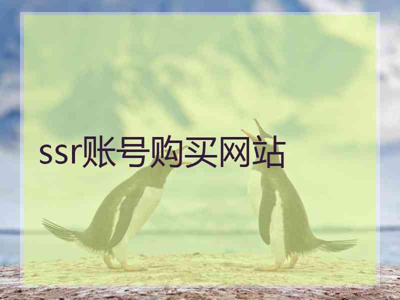 ssr账号购买网站