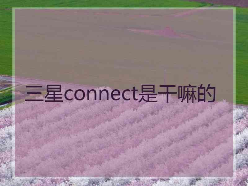 三星connect是干嘛的