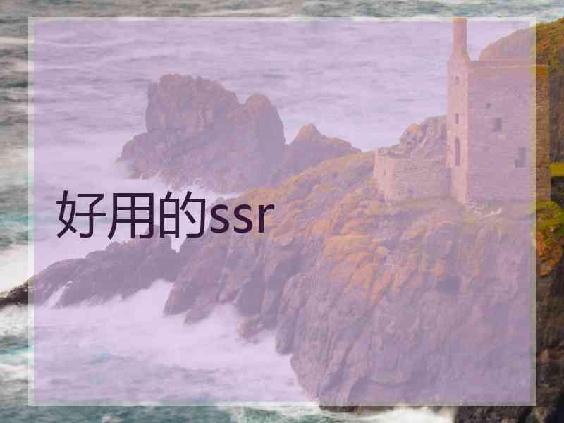 好用的ssr