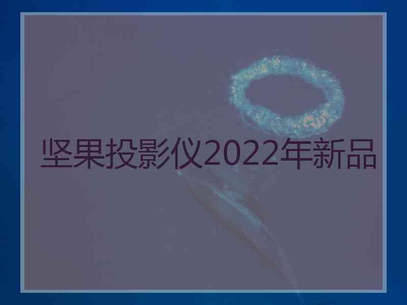 坚果投影仪2022年新品