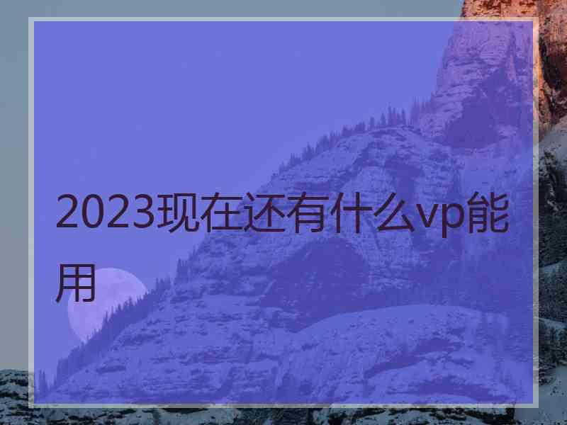 2023现在还有什么vp能用